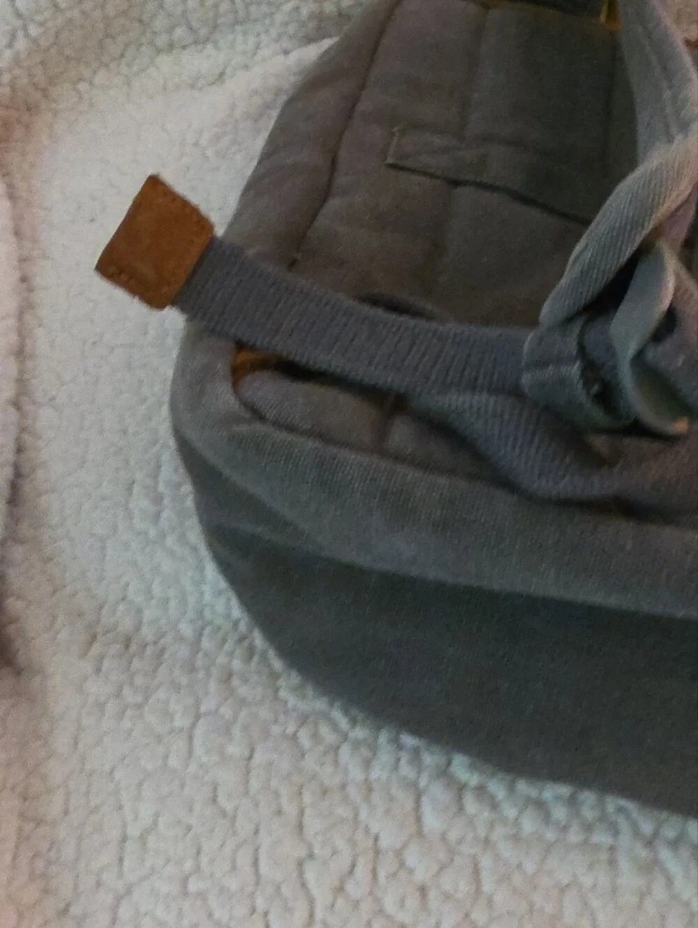 Travelon Gray And Drak Tan Large Backpack